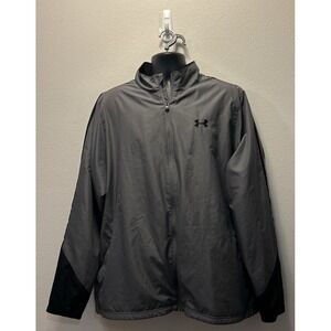 UNDER ARMOUR FULL ZIP Track Top Lines Size XXL - Grey Great Condition Men's‎